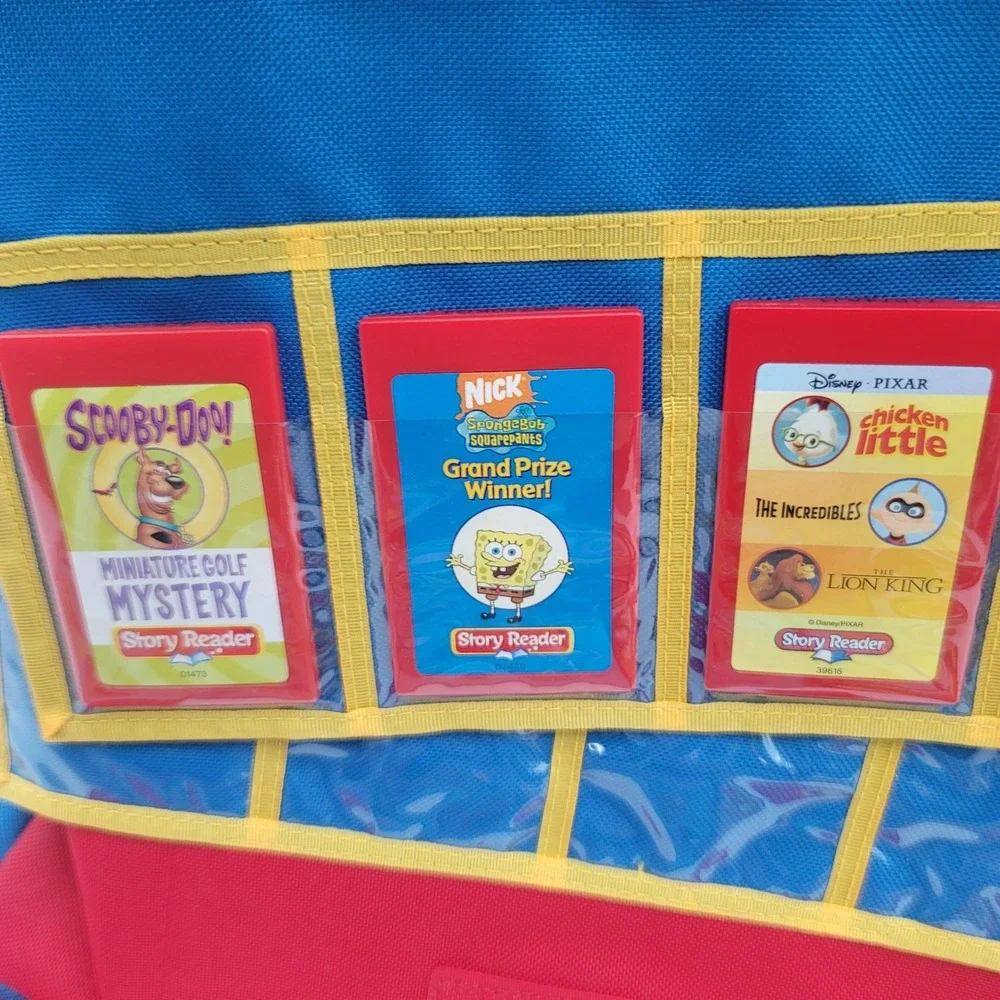 Story Reader Book System Bundle 10 Books Cartridges Backpack Disney Marvel Nick